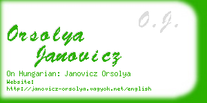 orsolya janovicz business card